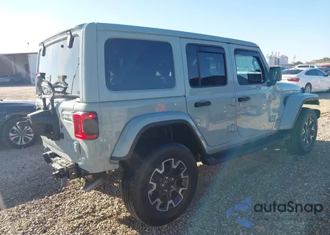 2024 Jeep Wrangler 4-Door Sahara 4X4 из США, поврежденный, VIN 1C4PJXEG1RW309285